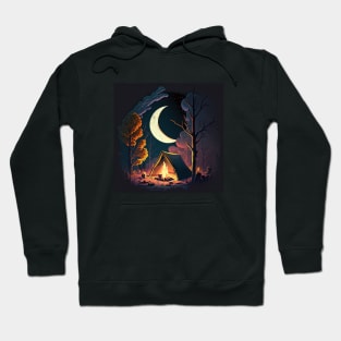 Camping Adventure in the Forest, Campfire Hoodie